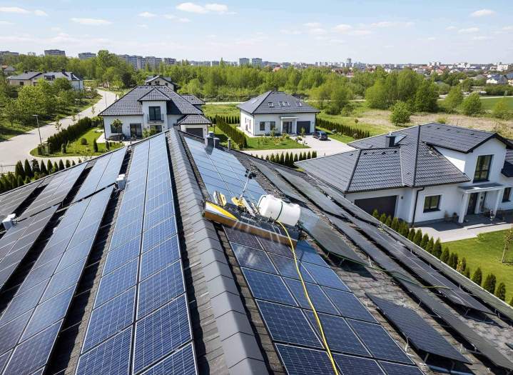 Nettoyage automatisé de panneaux solaires