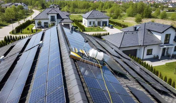 Nettoyage de modules solaires