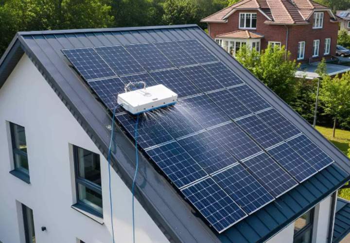 Robot de nettoyage panneau solaire